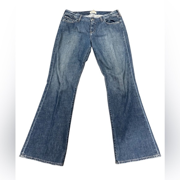 Abercrombie & Fitch Jeans Women’s 12 Long Flare Bootcut Jeans Stretch Denim - Picture 1 of 9